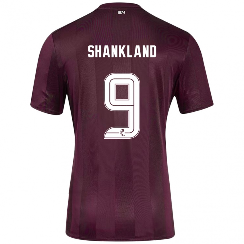 Niño Camiseta Lawrence Shankland #9 Borgoña 1ª Equipación 2024/25 La Camisa Chile