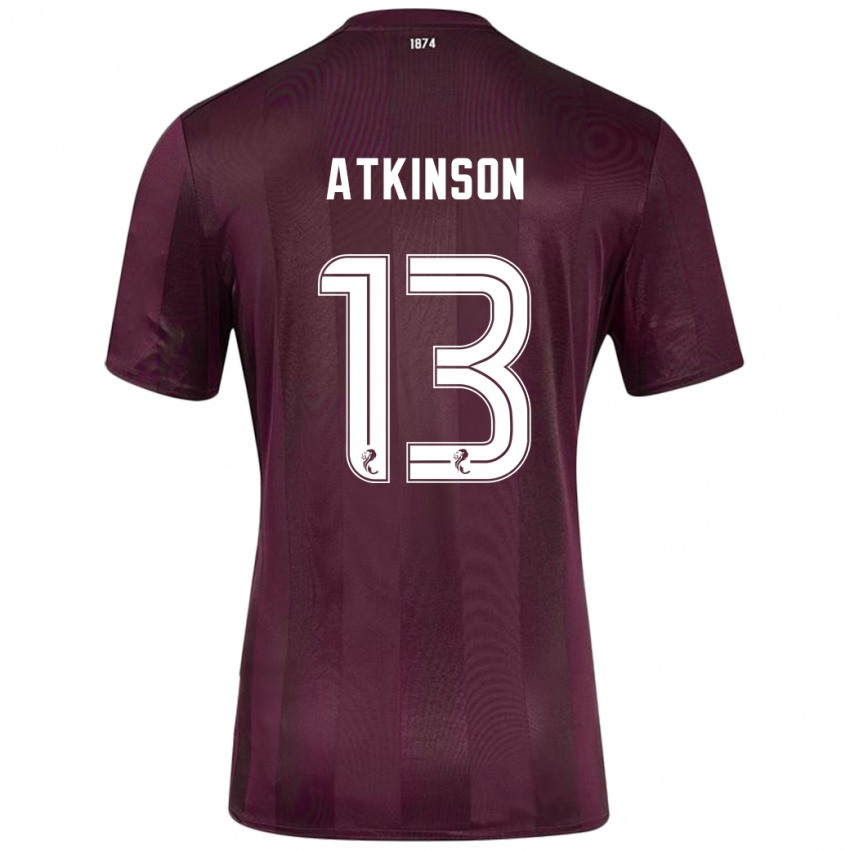 Niño Camiseta Nathaniel Atkinson #13 Borgoña 1ª Equipación 2024/25 La Camisa Chile