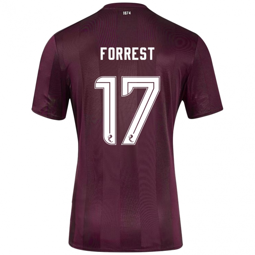 Niño Camiseta Alan Forrest #17 Borgoña 1ª Equipación 2024/25 La Camisa Chile