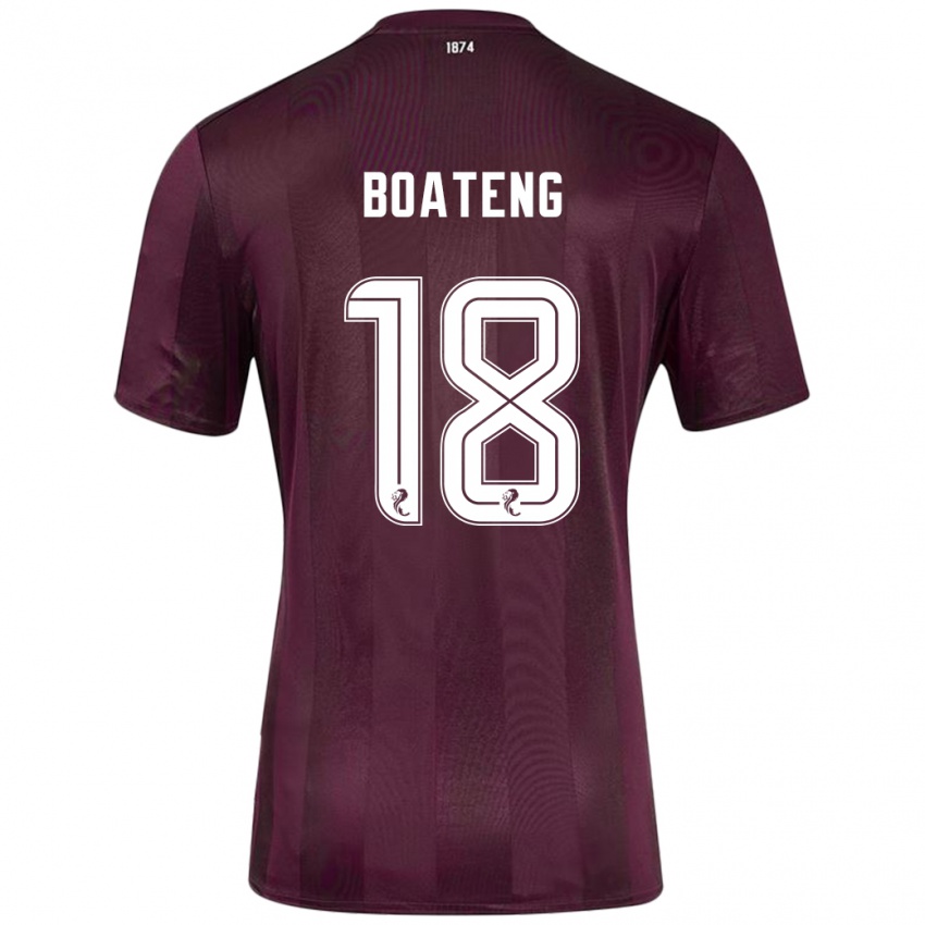 Niño Camiseta Malachi Boateng #18 Borgoña 1ª Equipación 2024/25 La Camisa Chile