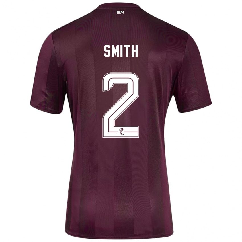 Niño Camiseta Lucas Smith #2 Borgoña 1ª Equipación 2024/25 La Camisa Chile