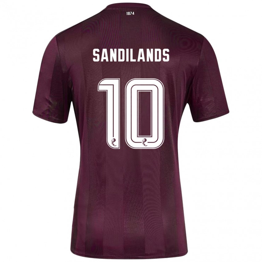 Niño Camiseta Callum Sandilands #10 Borgoña 1ª Equipación 2024/25 La Camisa Chile