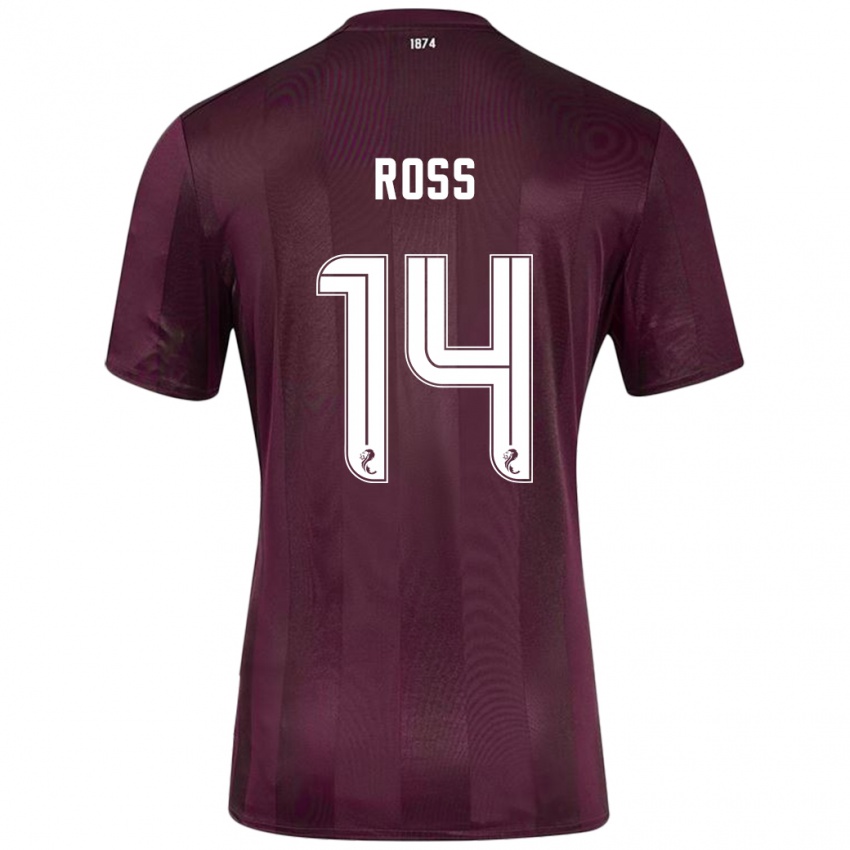 Niño Camiseta Mackenzie Ross #14 Borgoña 1ª Equipación 2024/25 La Camisa Chile