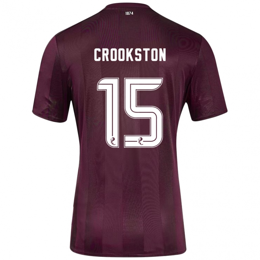 Niño Camiseta Gregor Crookston #15 Borgoña 1ª Equipación 2024/25 La Camisa Chile