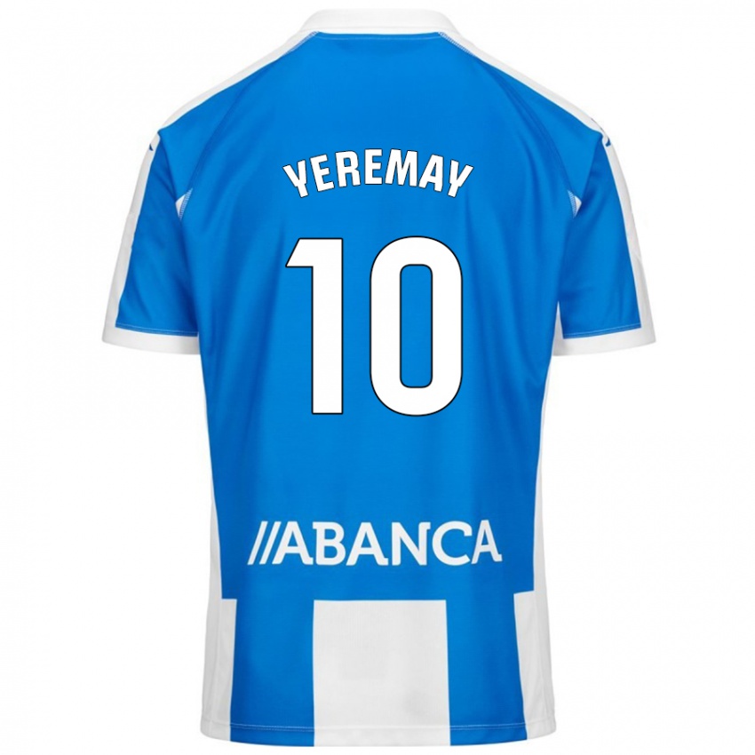 Niño Camiseta Yeremay Hernández #10 Azul Blanco 1ª Equipación 2024/25 La Camisa Chile