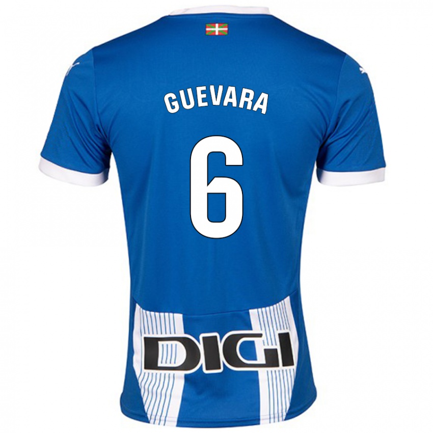 Niño Camiseta Ander Guevara #6 Azul 1ª Equipación 2024/25 La Camisa Chile