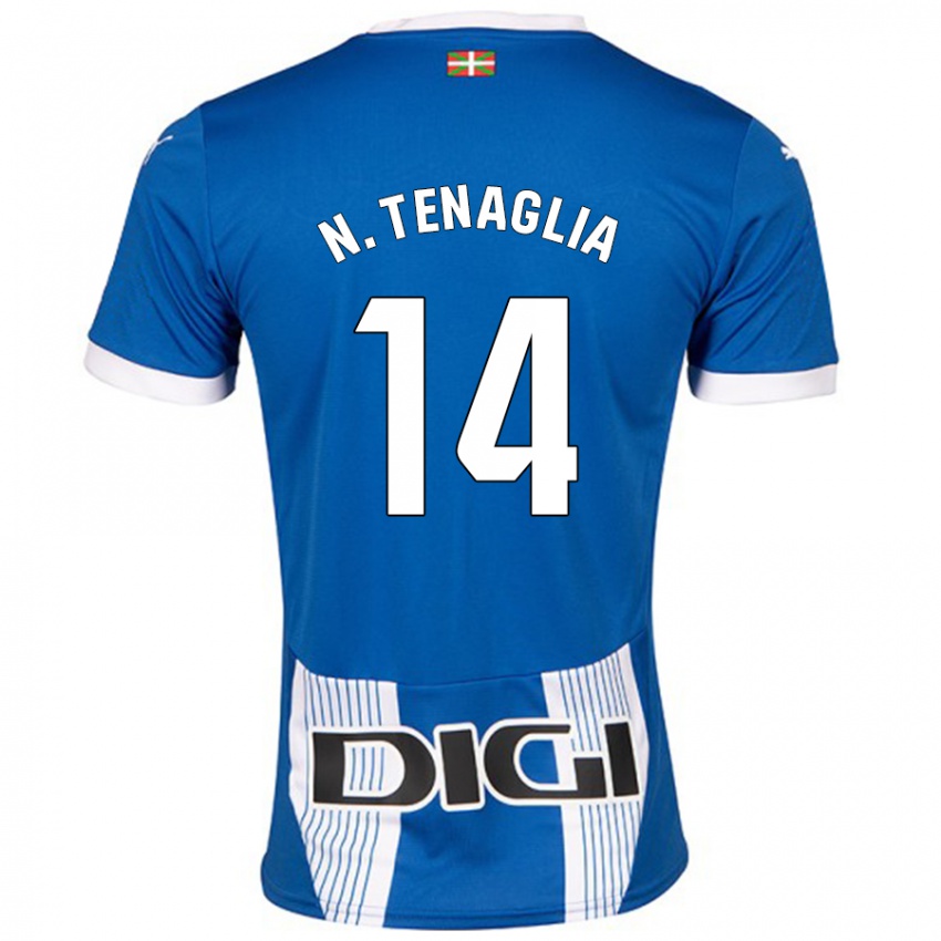 Niño Camiseta Nahuel Tenaglia #14 Azul 1ª Equipación 2024/25 La Camisa Chile