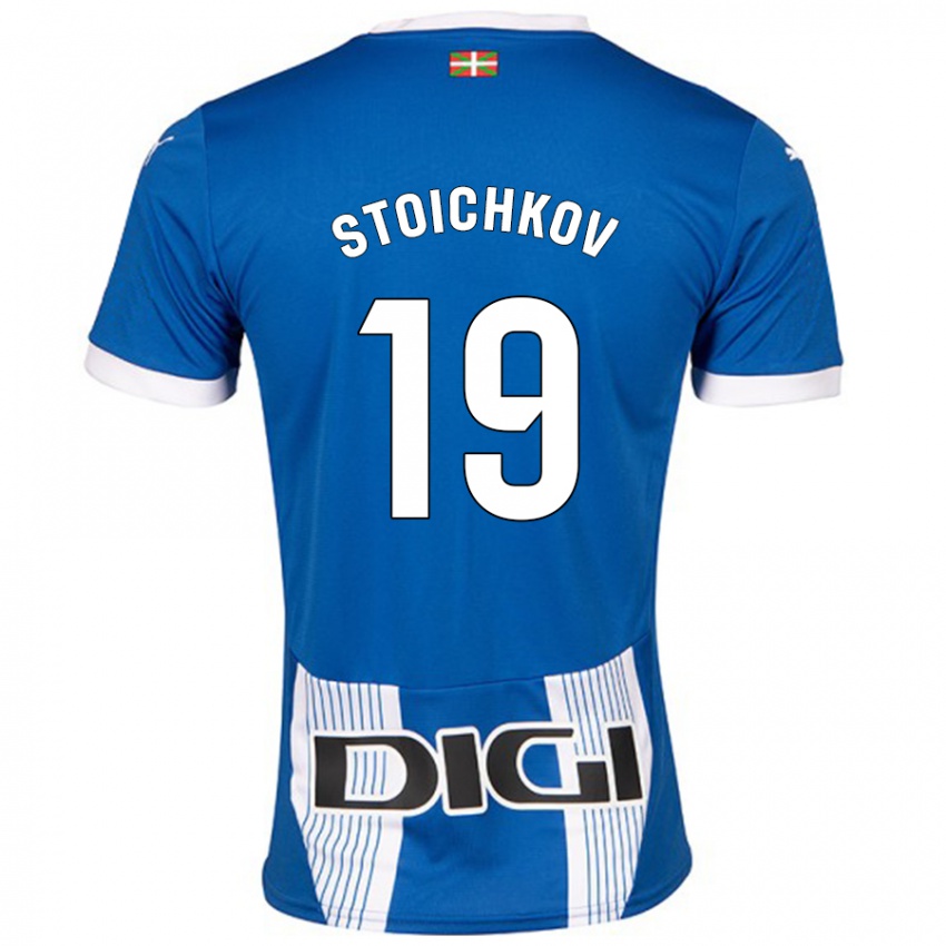 Niño Camiseta Stoichkov #19 Azul 1ª Equipación 2024/25 La Camisa Chile