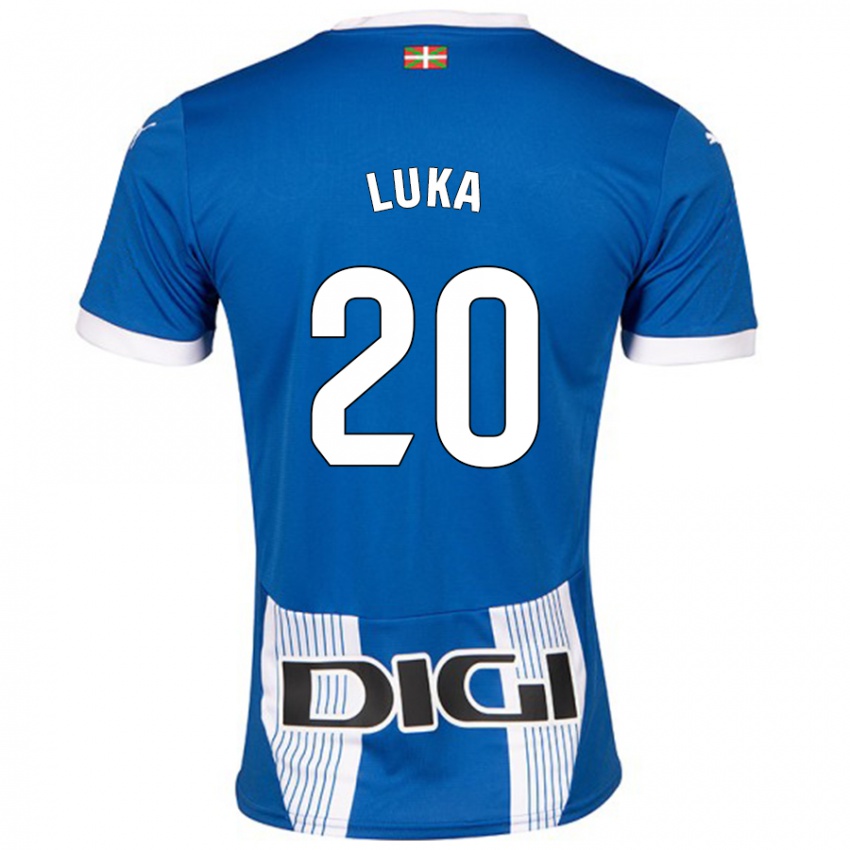 Niño Camiseta Luka Romero #20 Azul 1ª Equipación 2024/25 La Camisa Chile