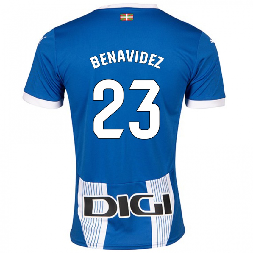 Niño Camiseta Carlos Benavidez #23 Azul 1ª Equipación 2024/25 La Camisa Chile