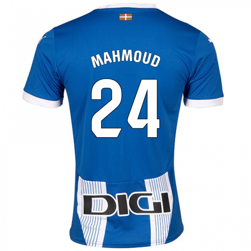 Niño Camiseta Abdallahi Mahmoud #24 Azul 1ª Equipación 2024/25 La Camisa Chile