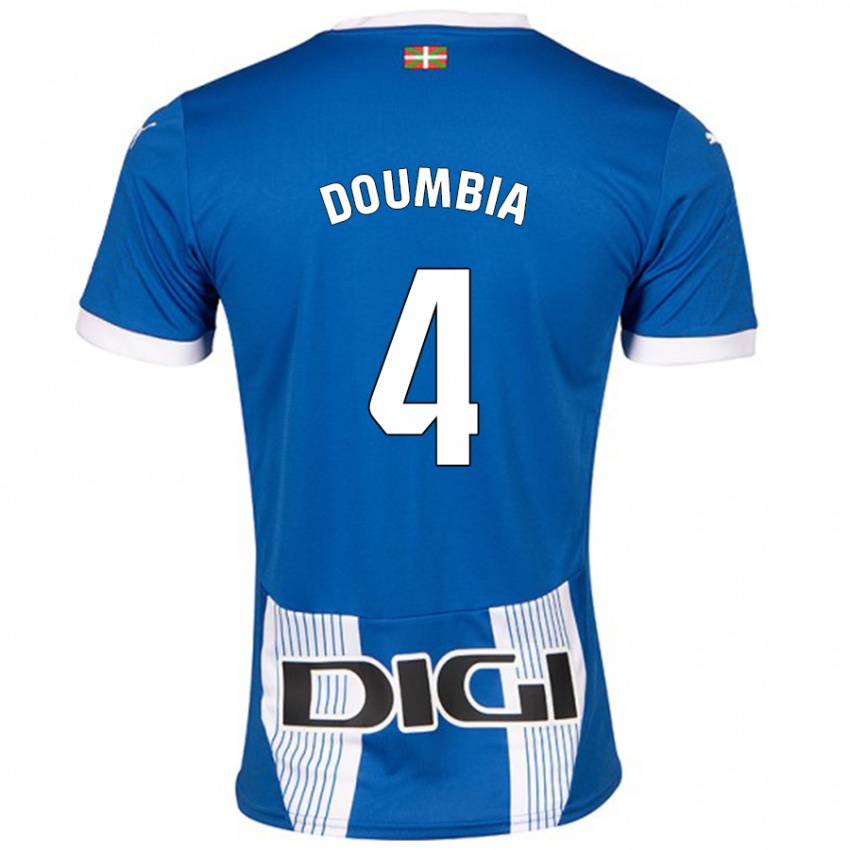 Niño Camiseta Daouda Doumbia #4 Azul 1ª Equipación 2024/25 La Camisa Chile