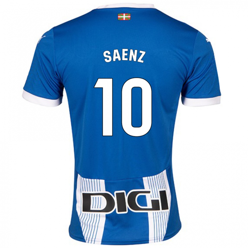 Niño Camiseta Iñaki Saenz #10 Azul 1ª Equipación 2024/25 La Camisa Chile