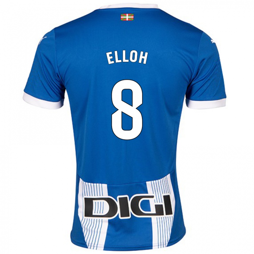 Niño Camiseta Rebecca Elloh #8 Azul 1ª Equipación 2024/25 La Camisa Chile