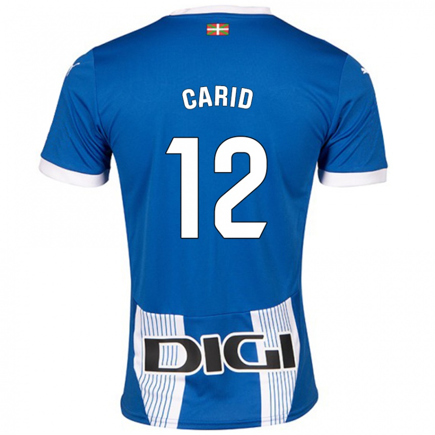 Niño Camiseta Andrea Carid #12 Azul 1ª Equipación 2024/25 La Camisa Chile