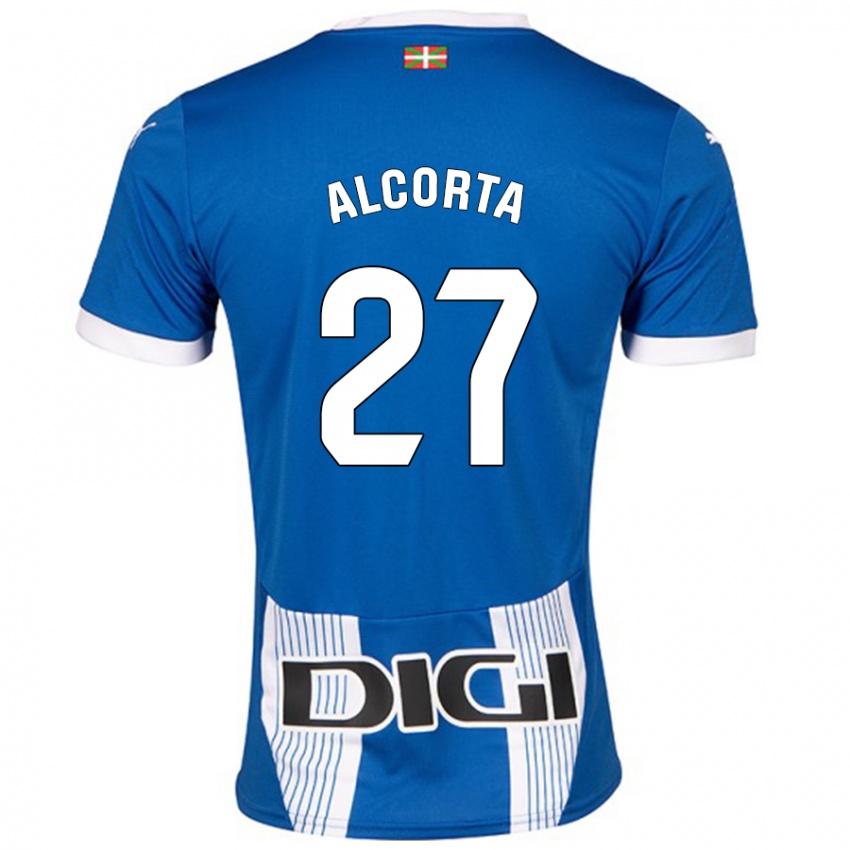 Niño Camiseta Alaitz Alcorta #27 Azul 1ª Equipación 2024/25 La Camisa Chile