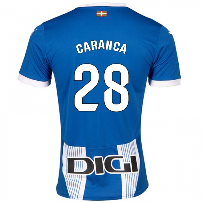 Niño Camiseta Sara Caranca #28 Azul 1ª Equipación 2024/25 La Camisa Chile