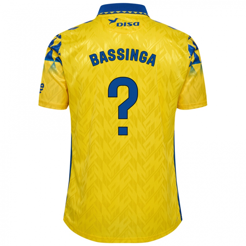 Niño Camiseta Aboubacar Bassinga #0 Amarillo Azul 1ª Equipación 2024/25 La Camisa Chile