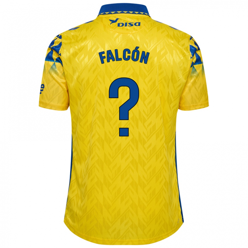 Niño Camiseta Toni Falcón #0 Amarillo Azul 1ª Equipación 2024/25 La Camisa Chile