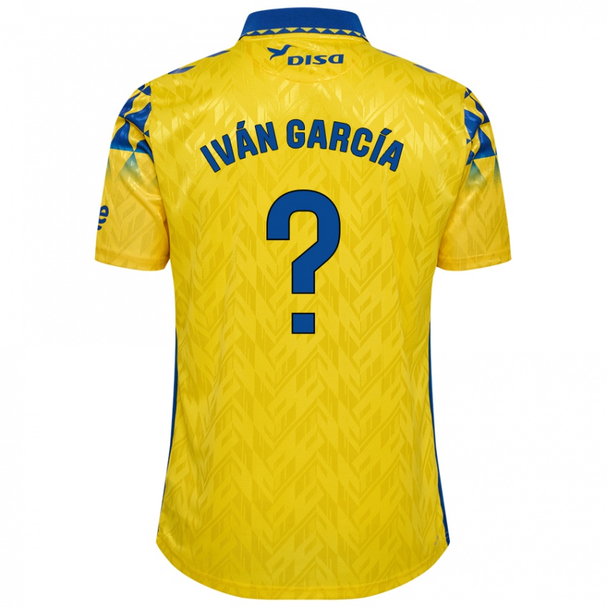 Niño Camiseta Iván García #0 Amarillo Azul 1ª Equipación 2024/25 La Camisa Chile