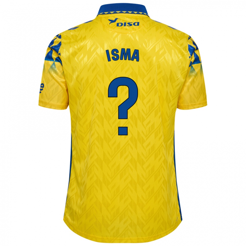 Niño Camiseta Isma Hernández #0 Amarillo Azul 1ª Equipación 2024/25 La Camisa Chile