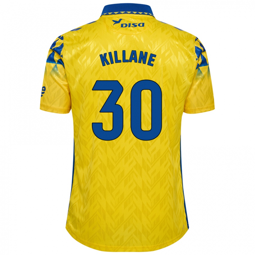 Niño Camiseta Álvaro Killane #30 Amarillo Azul 1ª Equipación 2024/25 La Camisa Chile