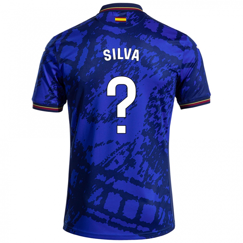 Niño Camiseta Jonathan Silva #0 Azul Más Oscuro 1ª Equipación 2024/25 La Camisa Chile