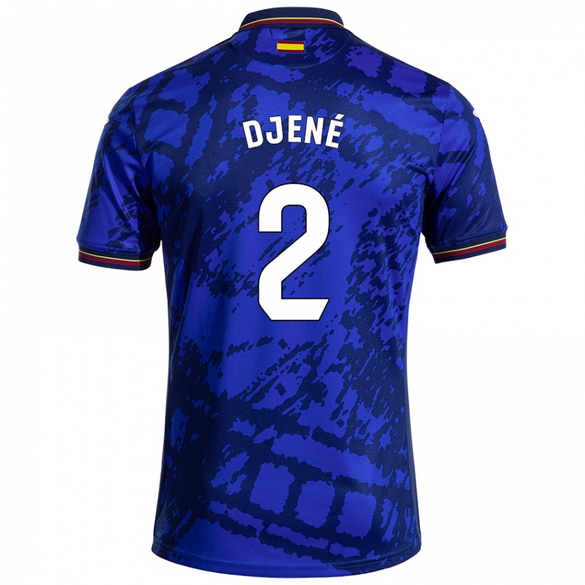 Niño Camiseta Djené #2 Azul Más Oscuro 1ª Equipación 2024/25 La Camisa Chile