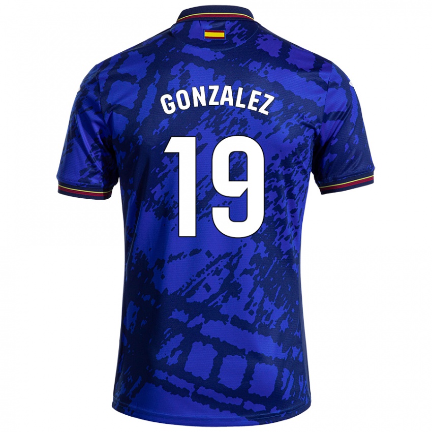 Niño Camiseta Peter Gonzalez #19 Azul Más Oscuro 1ª Equipación 2024/25 La Camisa Chile