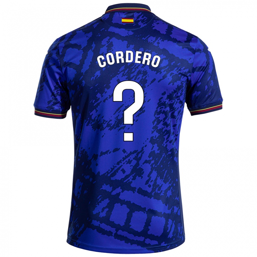 Niño Camiseta Alberto Cordero #0 Azul Más Oscuro 1ª Equipación 2024/25 La Camisa Chile