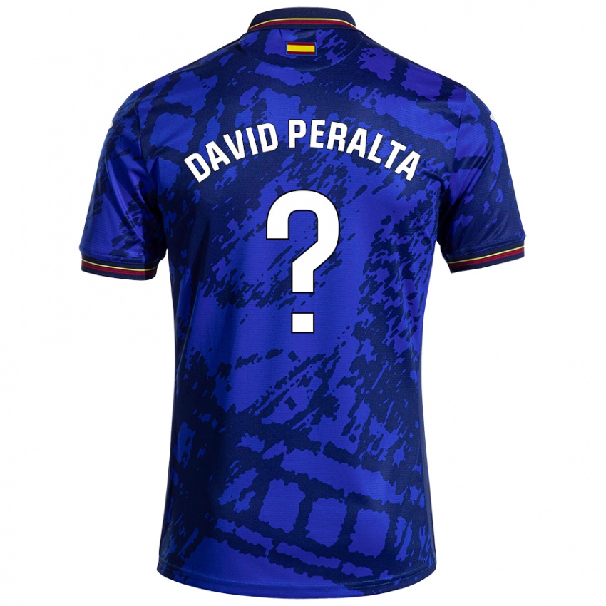 Niño Camiseta Juan David Peralta #0 Azul Más Oscuro 1ª Equipación 2024/25 La Camisa Chile