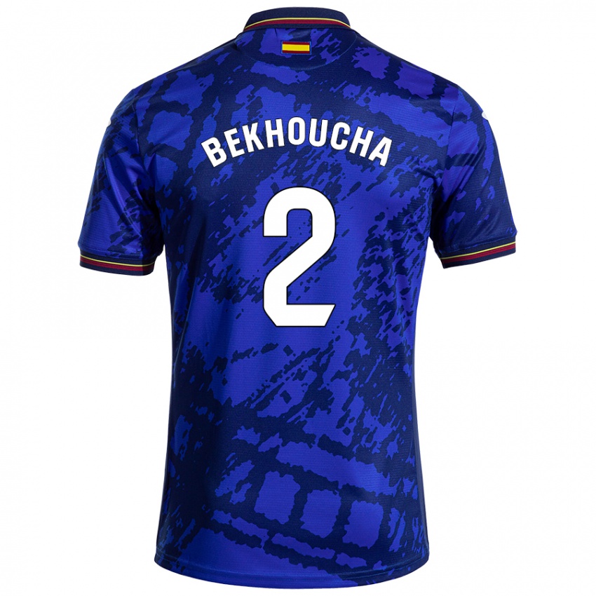 Niño Camiseta Ismael Bekhoucha #2 Azul Más Oscuro 1ª Equipación 2024/25 La Camisa Chile