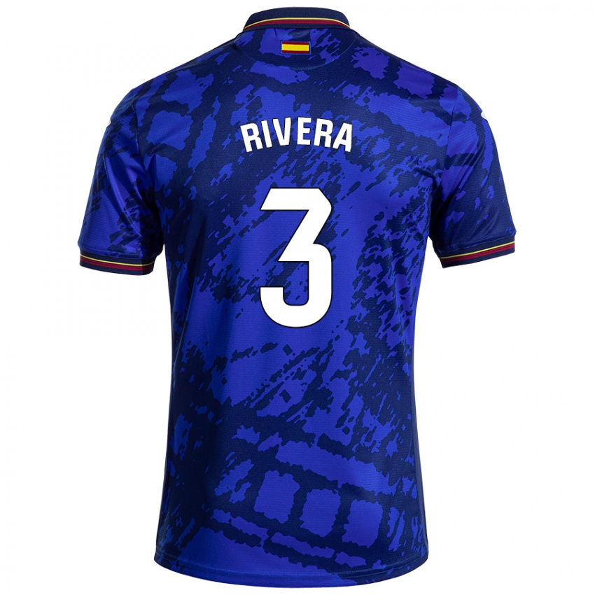 Niño Camiseta Gorka Rivera #3 Azul Más Oscuro 1ª Equipación 2024/25 La Camisa Chile