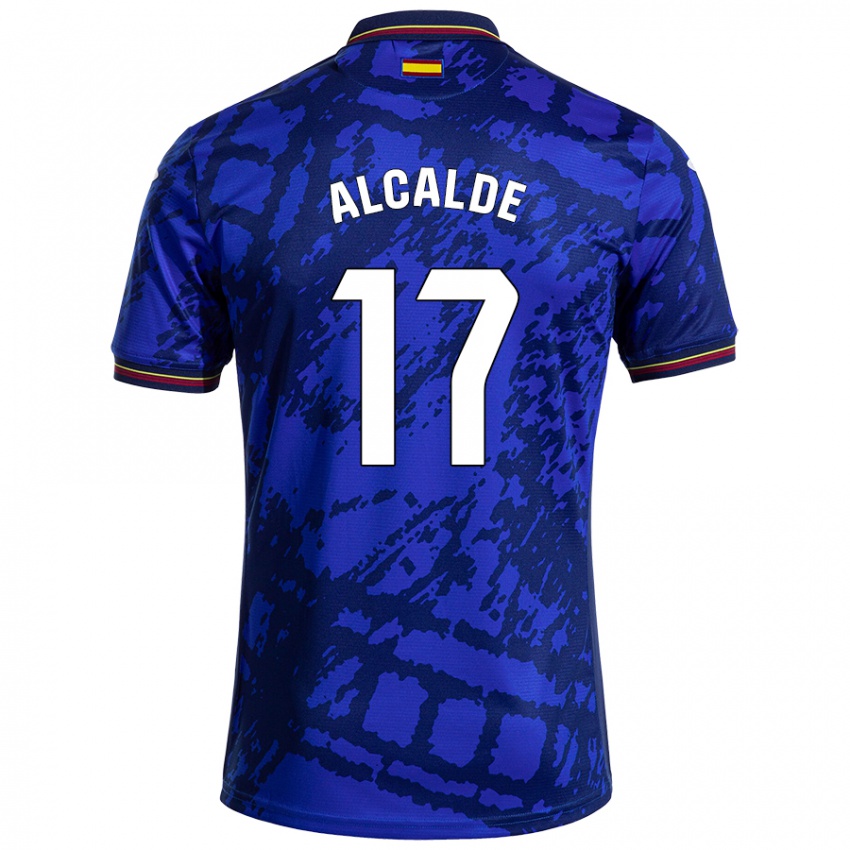 Niño Camiseta Jacobo Alcalde #17 Azul Más Oscuro 1ª Equipación 2024/25 La Camisa Chile