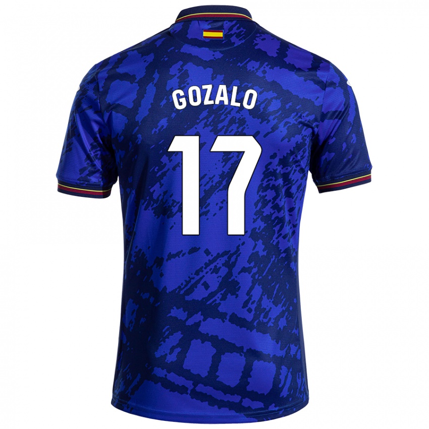 Niño Camiseta Marcos Gozalo #17 Azul Más Oscuro 1ª Equipación 2024/25 La Camisa Chile