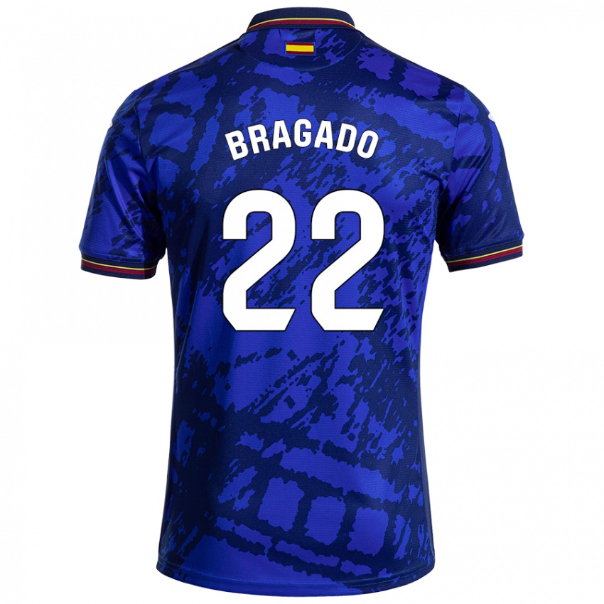 Niño Camiseta Alonso Bragado #22 Azul Más Oscuro 1ª Equipación 2024/25 La Camisa Chile