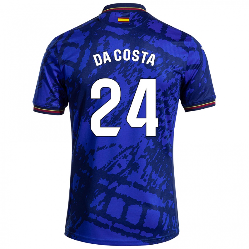 Niño Camiseta Coba Da Costa #24 Azul Más Oscuro 1ª Equipación 2024/25 La Camisa Chile