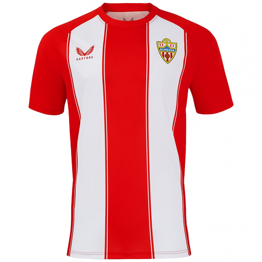 Niño Camiseta Arnau Puigmal #2 Rojo Blanco 1ª Equipación 2024/25 La Camisa Chile