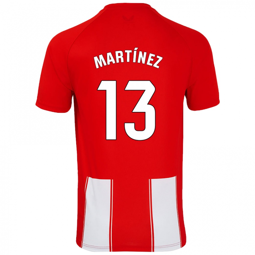 Niño Camiseta Fernando Martínez #13 Rojo Blanco 1ª Equipación 2024/25 La Camisa Chile