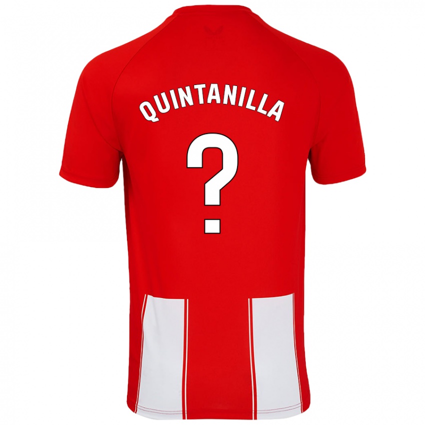 Niño Camiseta Rubén Quintanilla #0 Rojo Blanco 1ª Equipación 2024/25 La Camisa Chile