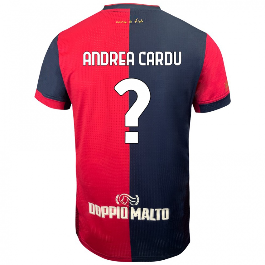 Niño Camiseta Gian Andrea Cardu #0 Rojo Azul Más Oscuro 1ª Equipación 2024/25 La Camisa Chile