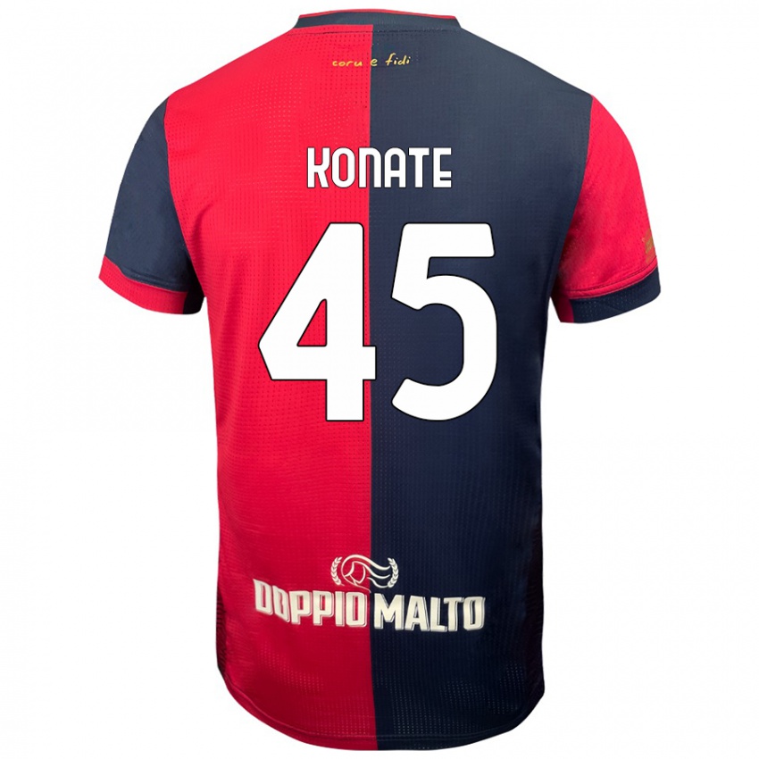 Niño Camiseta Ismael Konate #45 Rojo Azul Más Oscuro 1ª Equipación 2024/25 La Camisa Chile