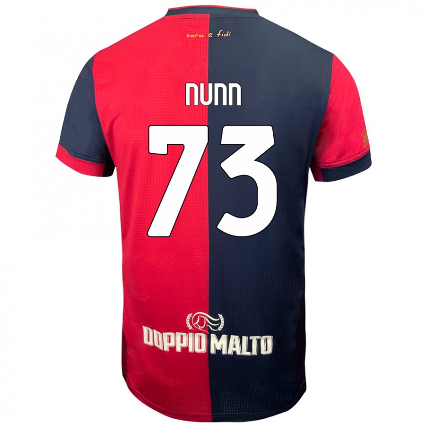 Niño Camiseta Jack Nunn #73 Rojo Azul Más Oscuro 1ª Equipación 2024/25 La Camisa Chile