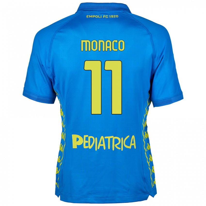 Niño Camiseta Salvatore Monaco #11 Azul 1ª Equipación 2024/25 La Camisa Chile