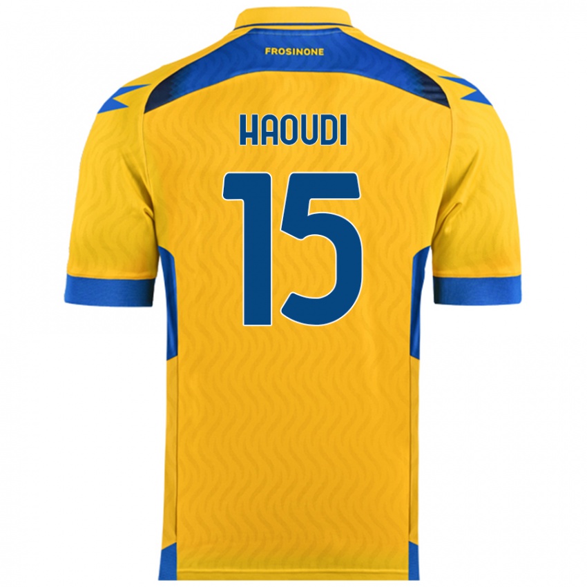 Niño Camiseta Hamza Haoudi #15 Amarillo 1ª Equipación 2024/25 La Camisa Chile