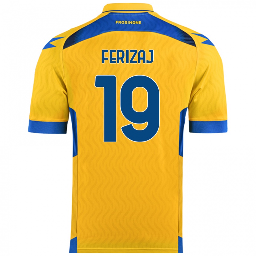 Niño Camiseta Justin Ferizaj #19 Amarillo 1ª Equipación 2024/25 La Camisa Chile