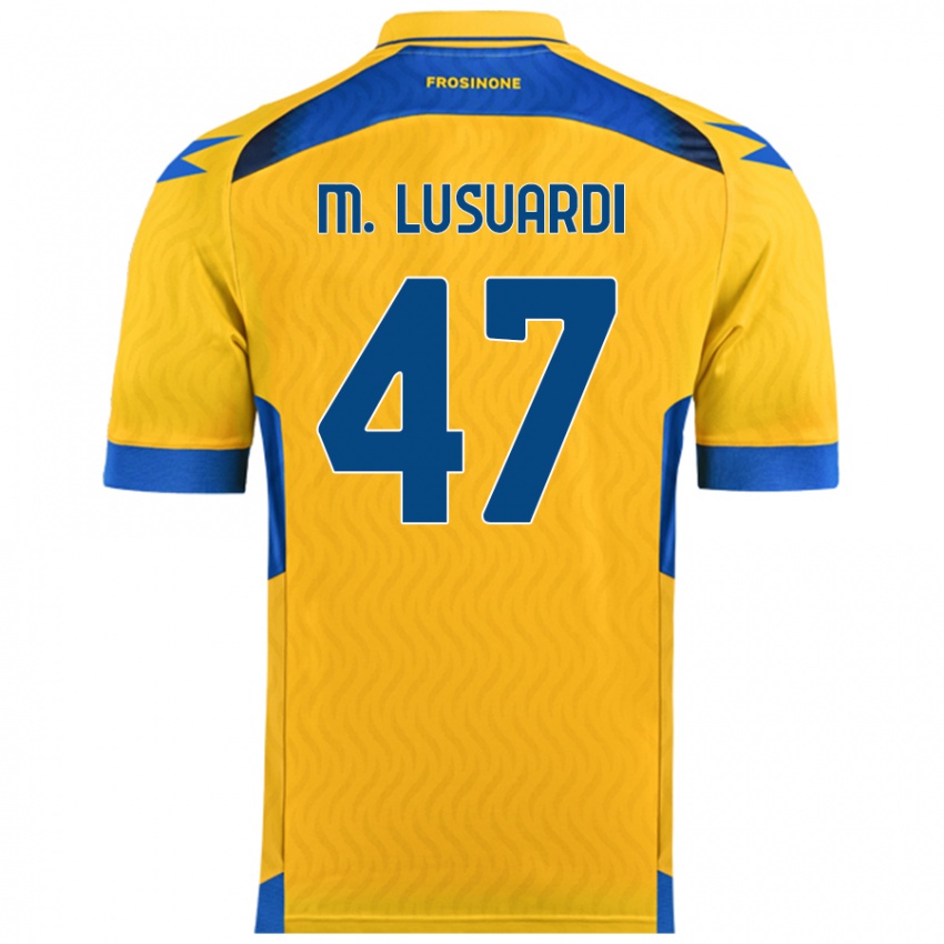 Niño Camiseta Mateus Lusuardi #47 Amarillo 1ª Equipación 2024/25 La Camisa Chile