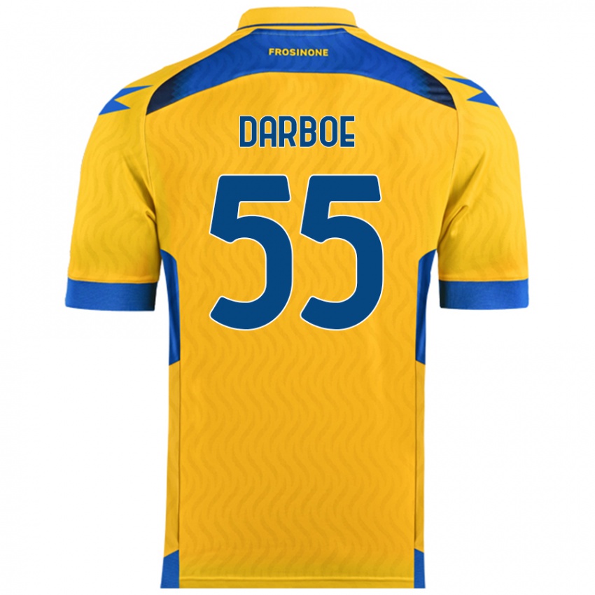 Niño Camiseta Ebrima Darboe #55 Amarillo 1ª Equipación 2024/25 La Camisa Chile