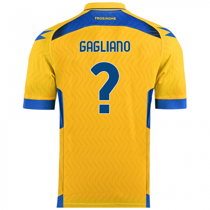 Niño Camiseta Mattia Gagliano #0 Amarillo 1ª Equipación 2024/25 La Camisa Chile