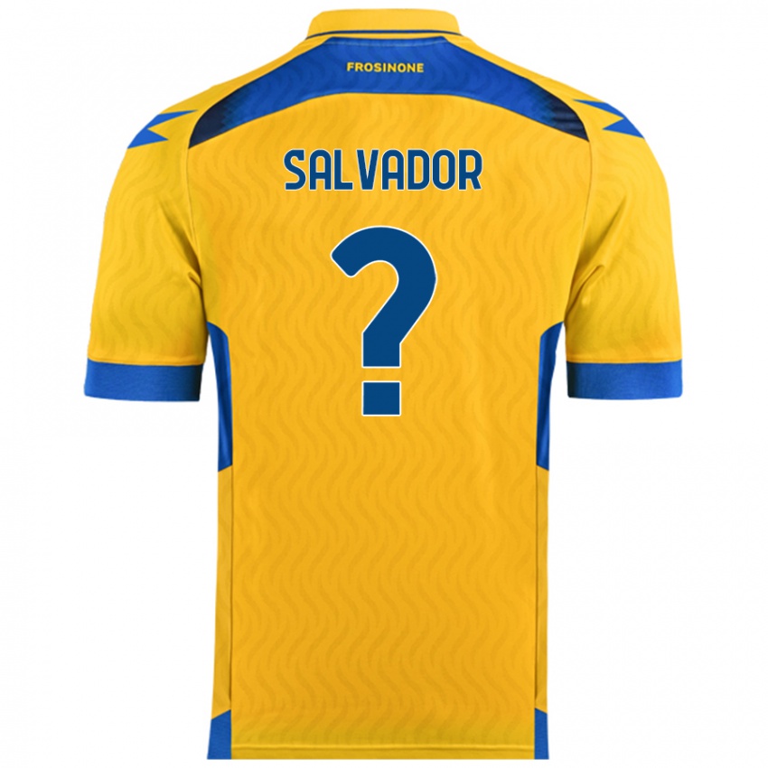 Niño Camiseta Edoardo Salvador #0 Amarillo 1ª Equipación 2024/25 La Camisa Chile